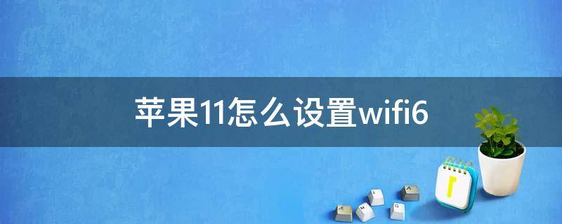 苹果11怎么设置wifi6（苹果11怎么设置wifi自动连接）