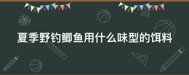 夏季野钓鲫鱼用什么味型的饵料 夏季钓鲫鱼用什么味道的饵料