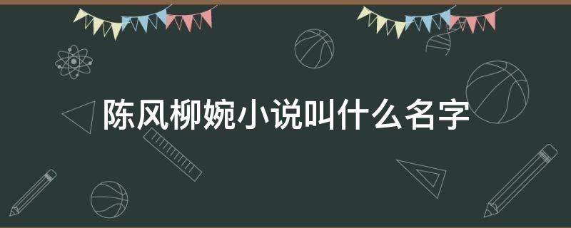 陈风柳婉小说叫什么名字（陈风柳婉的小说叫什么名字）