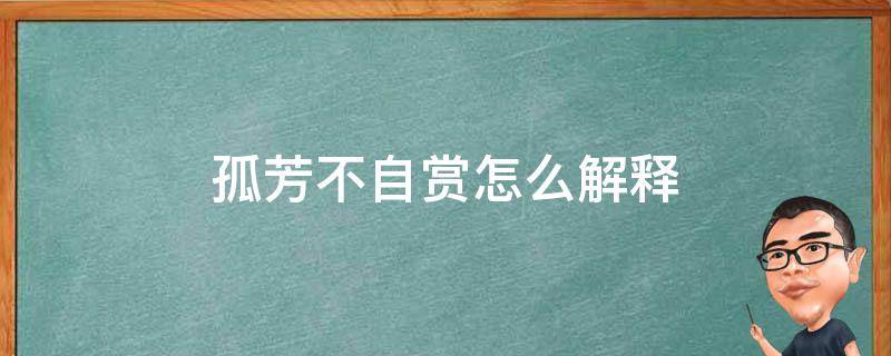 孤芳不自赏怎么解释 什么叫孤芳不自赏