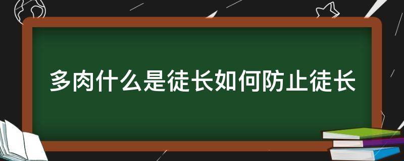 多肉什么是徒长如何防止徒长 怎么防止多肉长徒