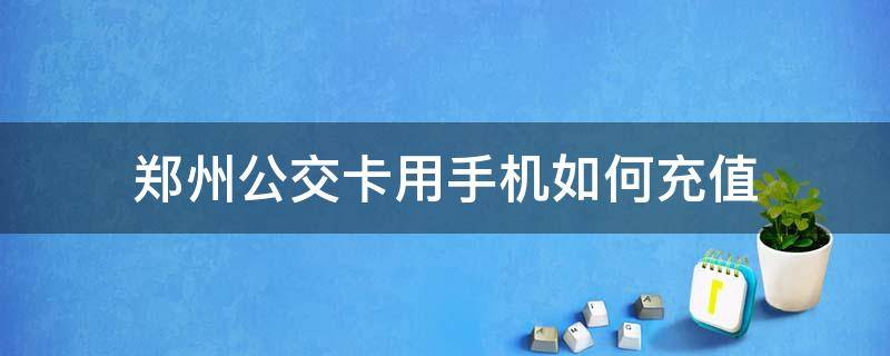 郑州公交卡用手机如何充值（郑州公交车卡手机怎么充值卡）