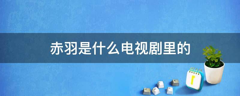 赤羽是什么电视剧里的 赤羽是谁演的