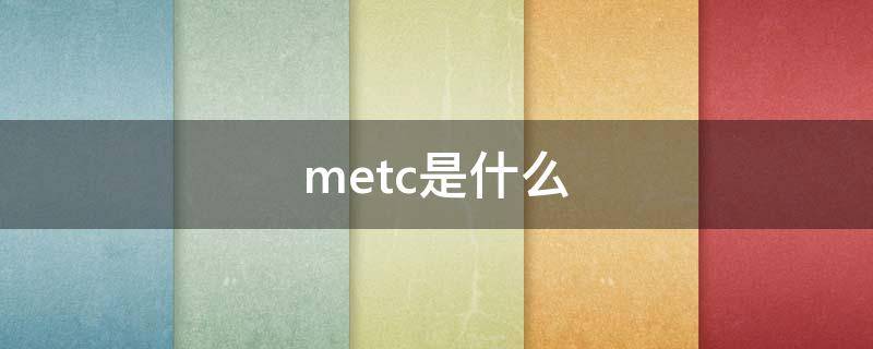 metc是什么 mect是什么意思啊