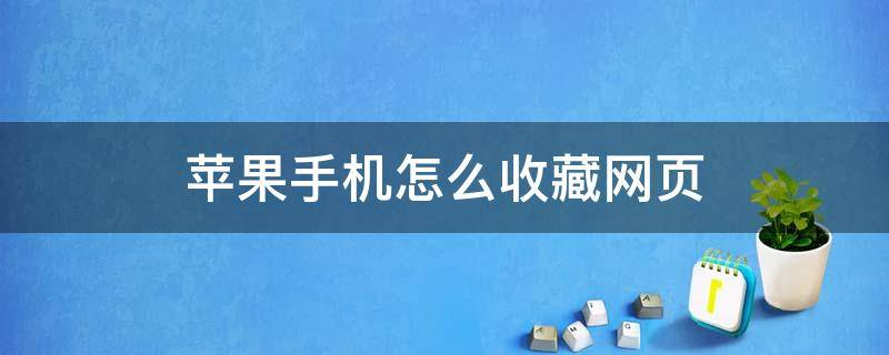 苹果手机怎么收藏网页（苹果手机怎么收藏网页书签）