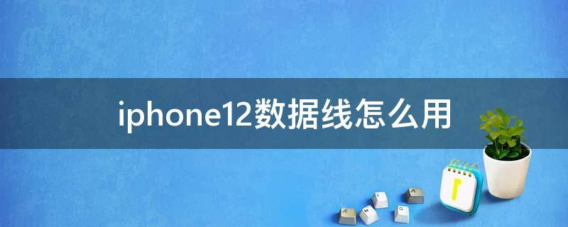 iphone12数据线怎么用（iphone12带的数据线怎么用）