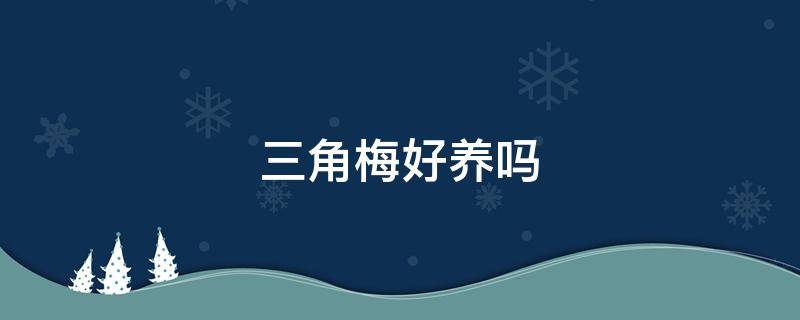 三角梅好养吗 三角梅好养吗?花期多久