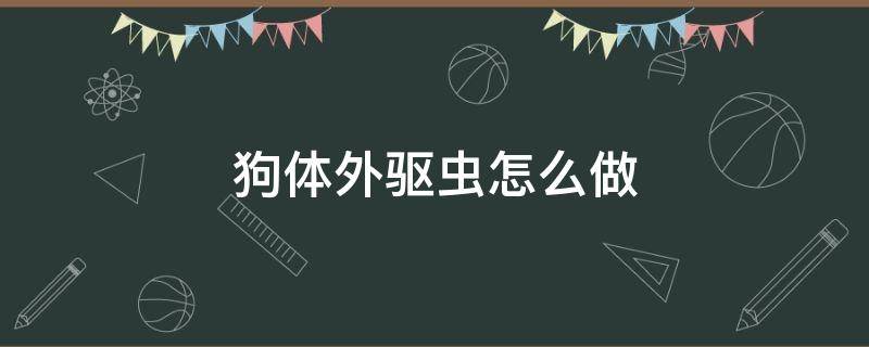 狗体外驱虫怎么做 狗体外驱虫怎么做的图解