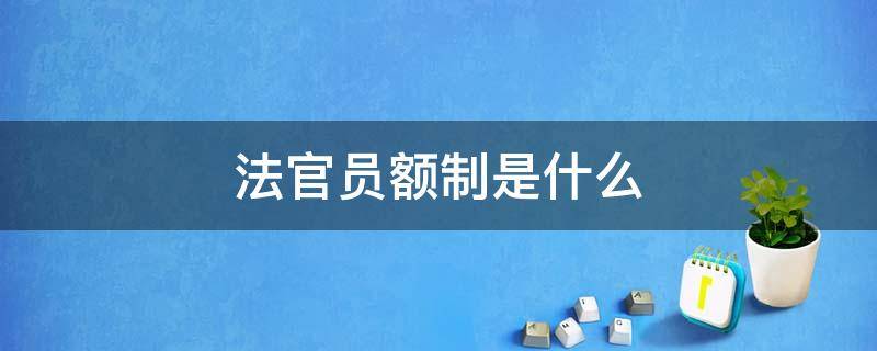 法官员额制是什么（法官员额制是什么意思?）