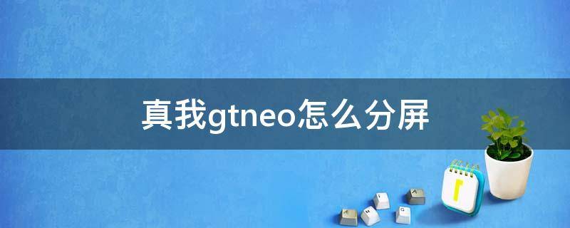 真我gtneo怎么分屏（真我gtneo相机怎么全屏）