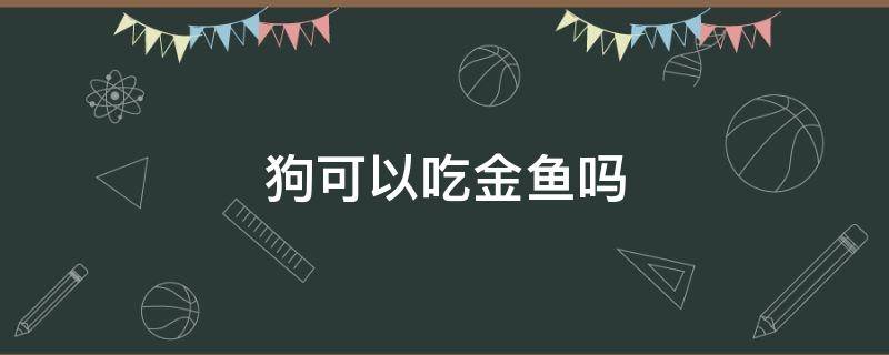 狗可以吃金鱼吗（狗能吃小金鱼吗）