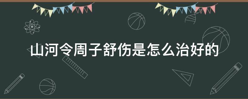 山河令周子舒伤是怎么治好的 山河令周子舒的伤怎么治好的