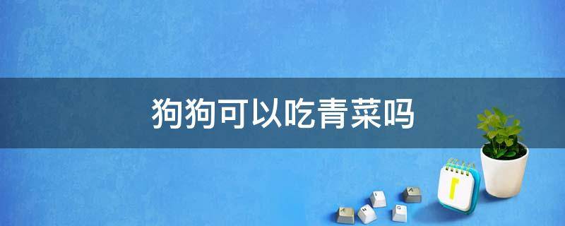 狗狗可以吃青菜吗 狗狗可以吃青菜吗生的