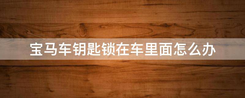 宝马车钥匙锁在车里面怎么办（宝马车钥匙锁在车里面了怎么办）
