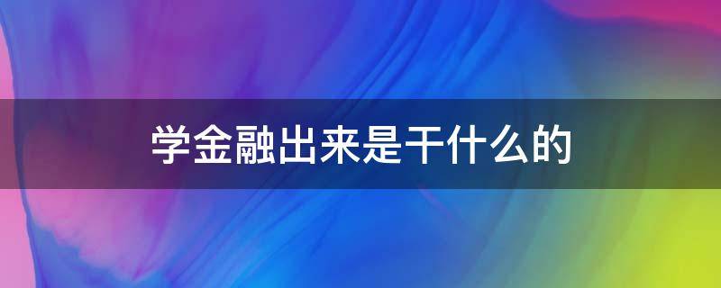 学金融出来是干什么的 学金融到底是干什么的