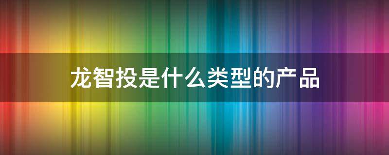 龙智投是什么类型的产品（龙智投提供哪些服务）