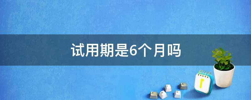 试用期是6个月吗（现在试用期是6个月吗）