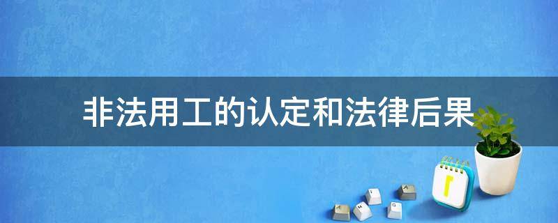 非法用工的认定和法律后果 非法用工的情形