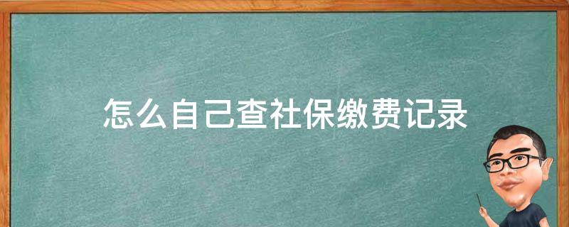 怎么自己查社保缴费记录（如何能查社保缴费记录）