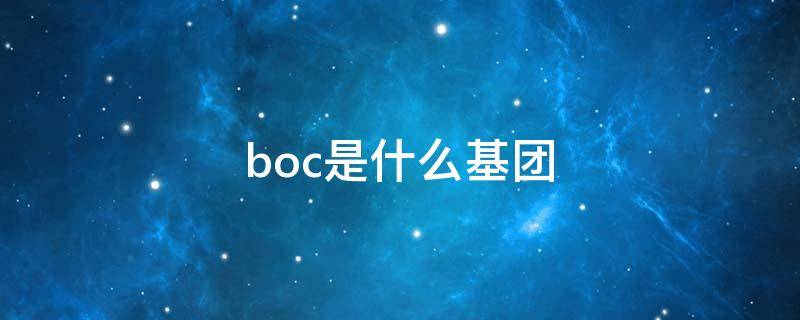 boc是什么基团（boc基团结构）