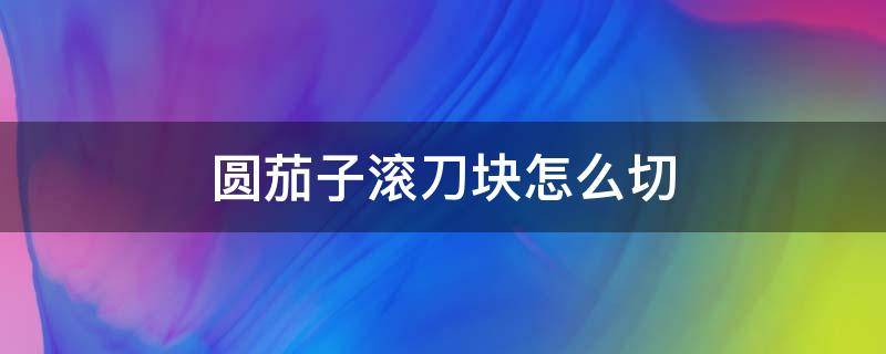 圆茄子滚刀块怎么切（圆茄子怎样切滚刀块）