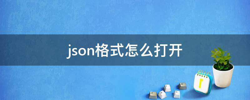 json格式怎么打开（json格式怎么打开excel）