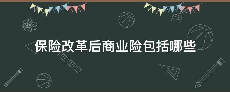 保险改革后商业险包括哪些（商业改革后的险种有哪些）