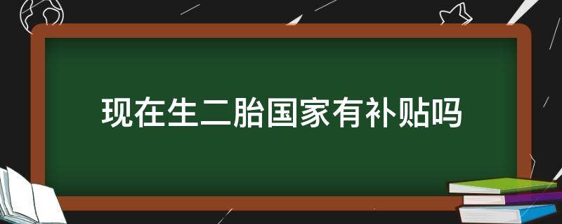 现在生二胎国家有补贴吗 现在生二胎国家有补贴吗2022