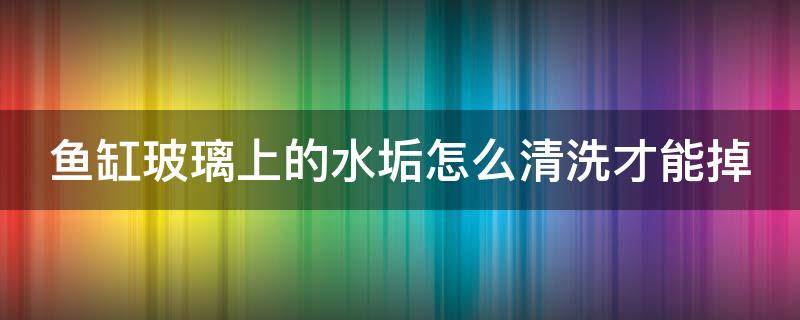 鱼缸玻璃上的水垢怎么清洗才能掉 鱼缸的玻璃水垢怎么去除