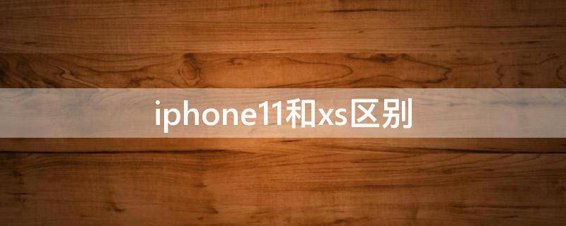 iphone11和xs区别 iphone11和xs区别哪个好