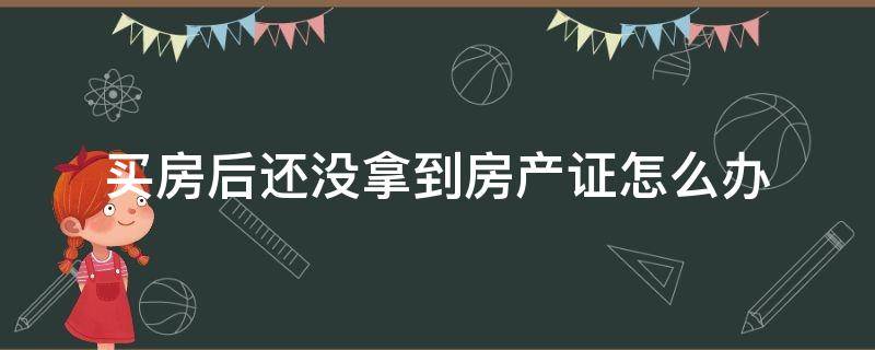 买房后还没拿到房产证怎么办（买了房子迟迟拿不到房产证）