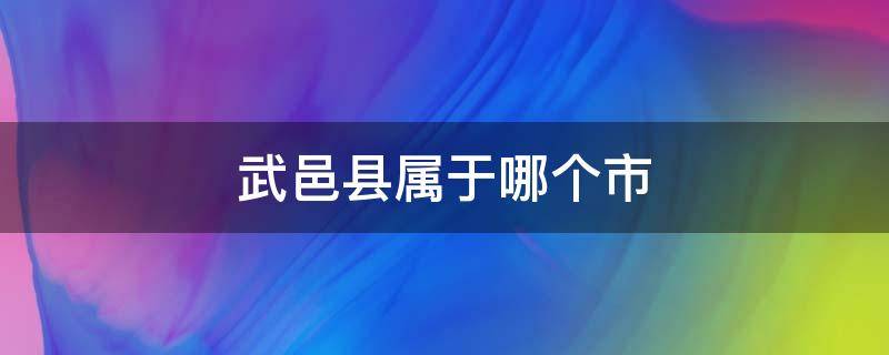 武邑县属于哪个市（武邑县属于哪个市哪个区）