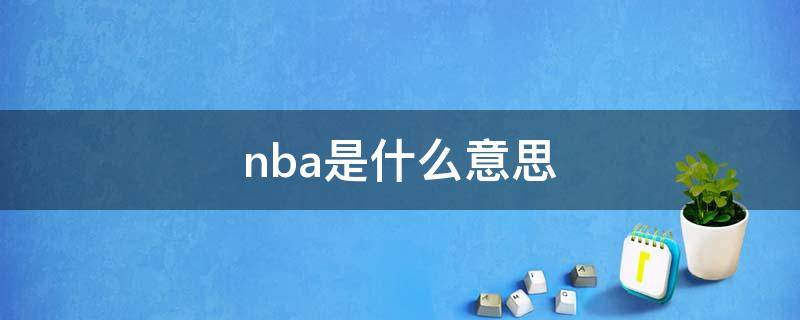 nba是什么意思 nba是什么意思网络用语