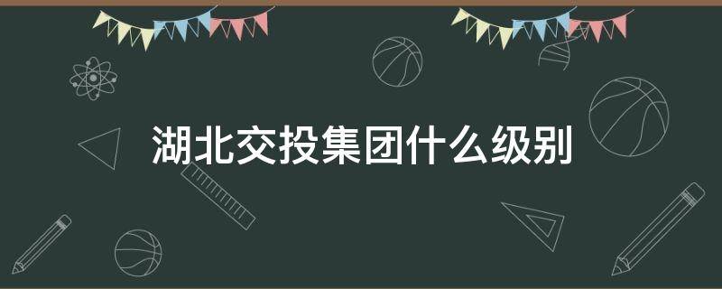 湖北交投集团什么级别（湖北交投集团总经理什么级别）