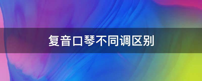 复音口琴不同调区别（复音口琴有几种调）