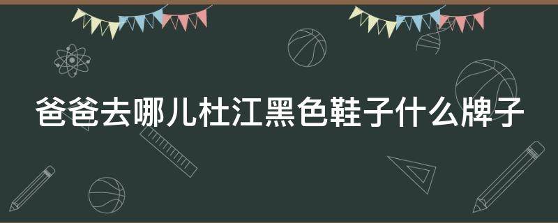 爸爸去哪儿杜江黑色鞋子什么牌子 爸爸去哪杜江是哪一期