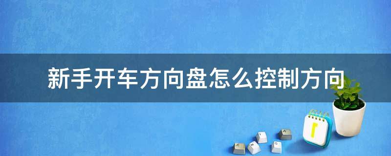 新手开车方向盘怎么控制方向 新手开车方向盘怎么控制方向视频