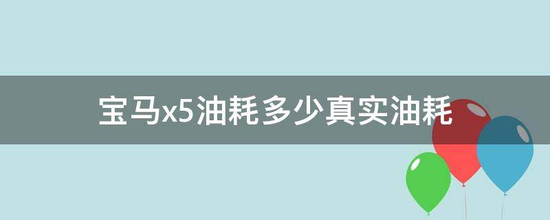 宝马x5油耗多少真实油耗（02年宝马x5油耗多少真实油耗）