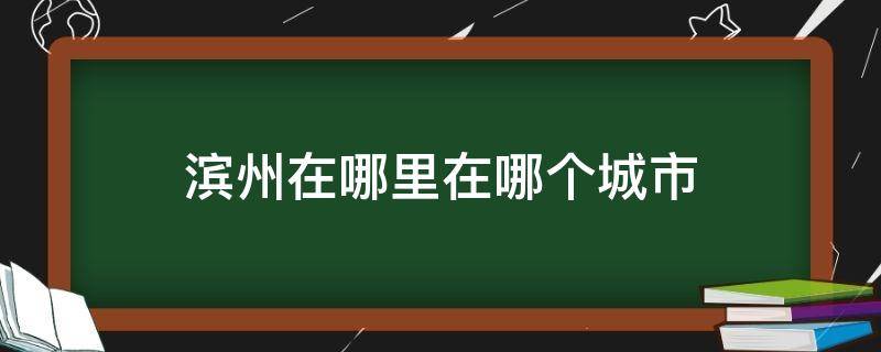 滨州在哪里在哪个城市（滨州的市区在哪）