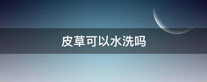 皮草可以水洗吗 皮草可以直接水洗吗