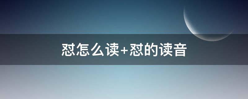 怼怎么读 怼为什么读成了三声