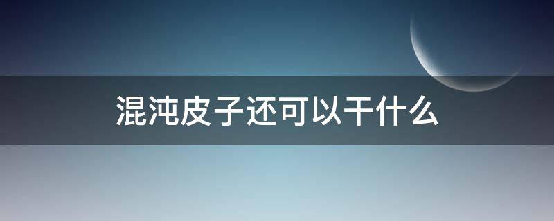 混沌皮子还可以干什么 混沌皮除了做混沌还能做什么