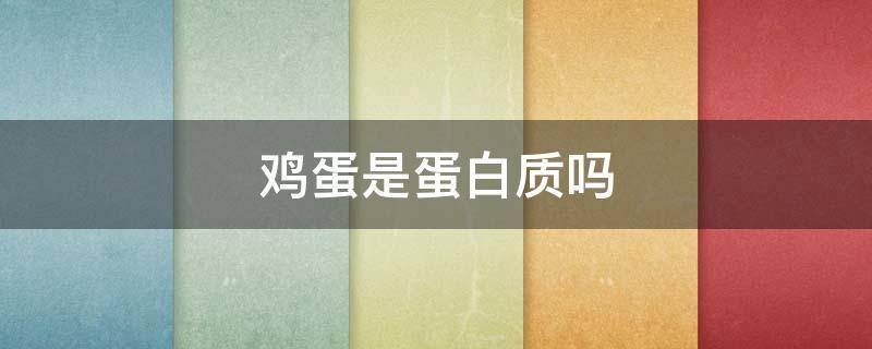 鸡蛋是蛋白质吗（鸡蛋是蛋白质么）