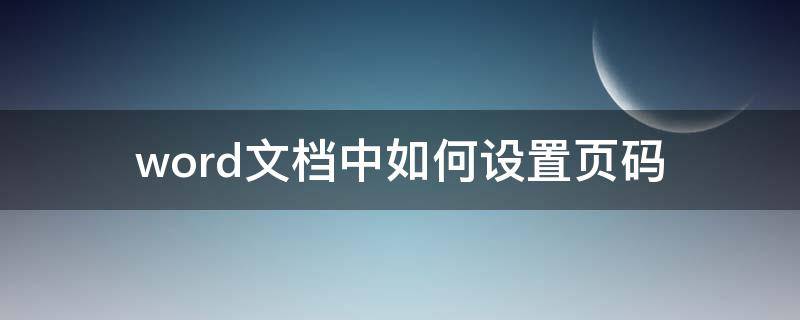 word文档中如何设置页码（word文档中如何设置页码递增）