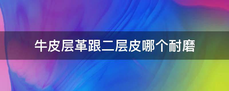 牛皮层革跟二层皮哪个耐磨 牛皮革好还是二层牛皮好