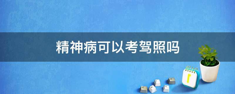 精神病可以考驾照吗 精神病可以考驾照吗视频