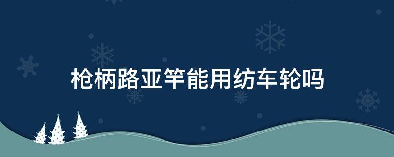 枪柄路亚竿能用纺车轮吗（路亚纺车轮用直柄还是枪柄）