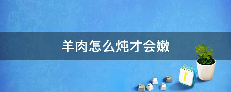 羊肉怎么炖才会嫩 怎么炖羊肉才能嫩