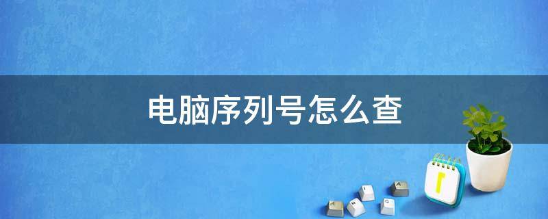 电脑序列号怎么查 电脑序列号怎么查是不是正品