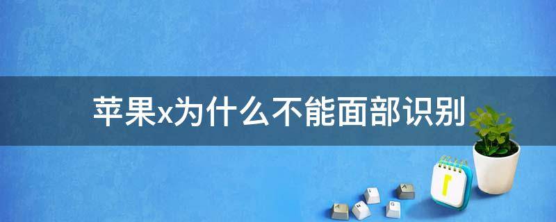 苹果x为什么不能面部识别（苹果x为什么不能面部识别了）